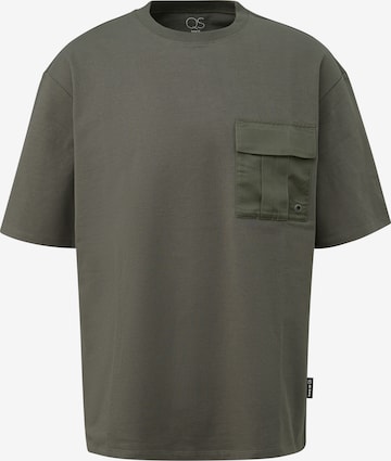 T-Shirt QS en vert : devant