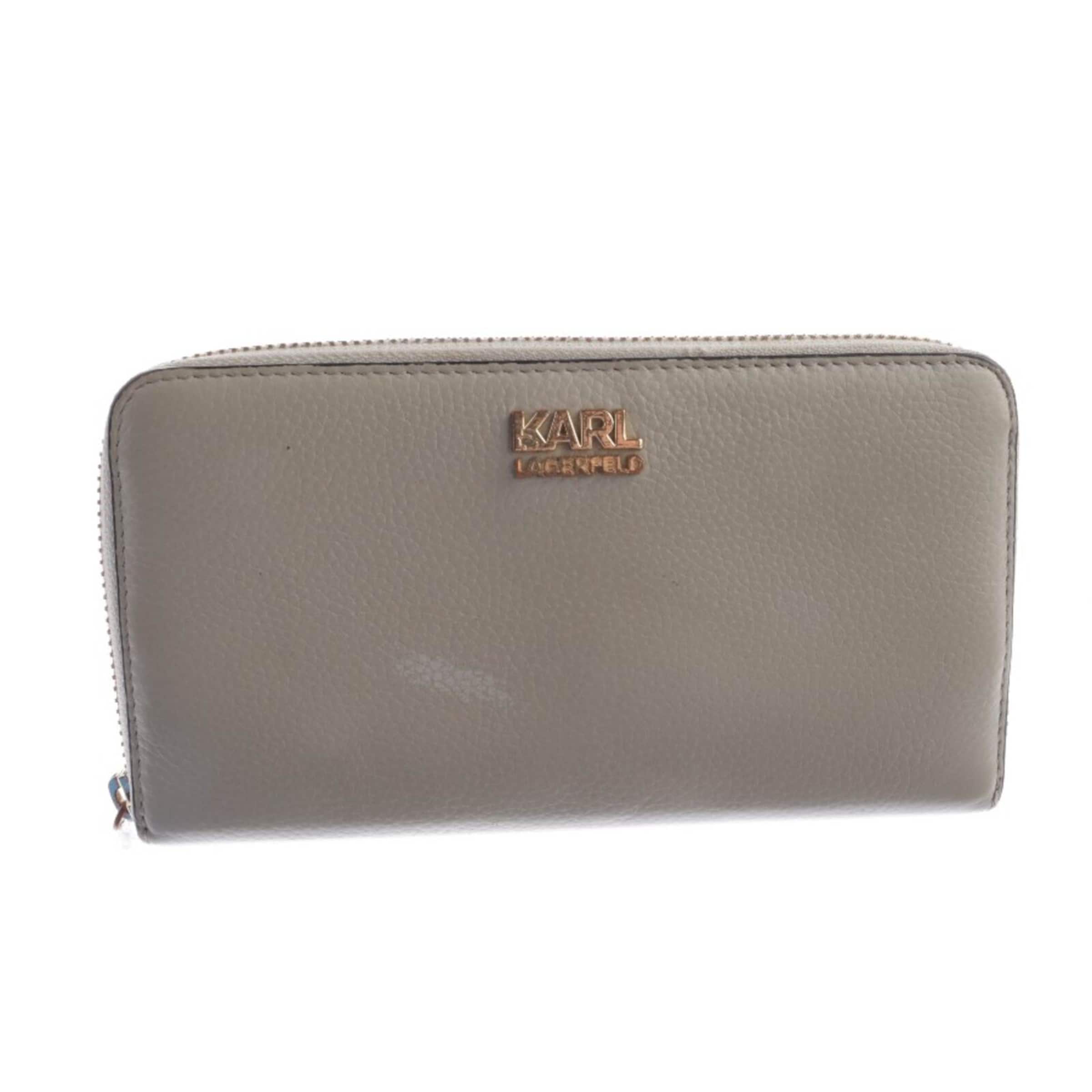Karl Lagerfeld Small Leather Goods in One size in Grey: front