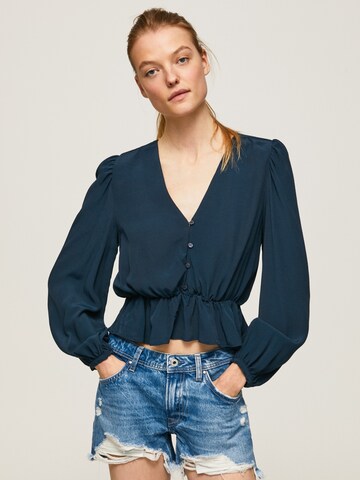 Camicia da donna 'EDITA' di Pepe Jeans in blu: frontale