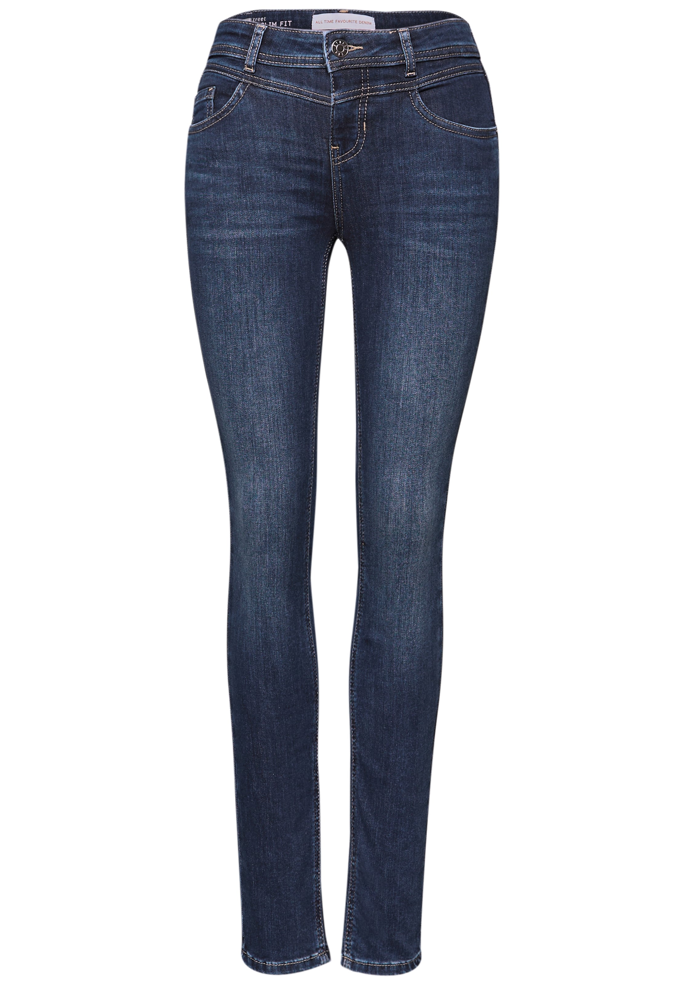 STREET ONE Slim fit Jeans in Blue: front