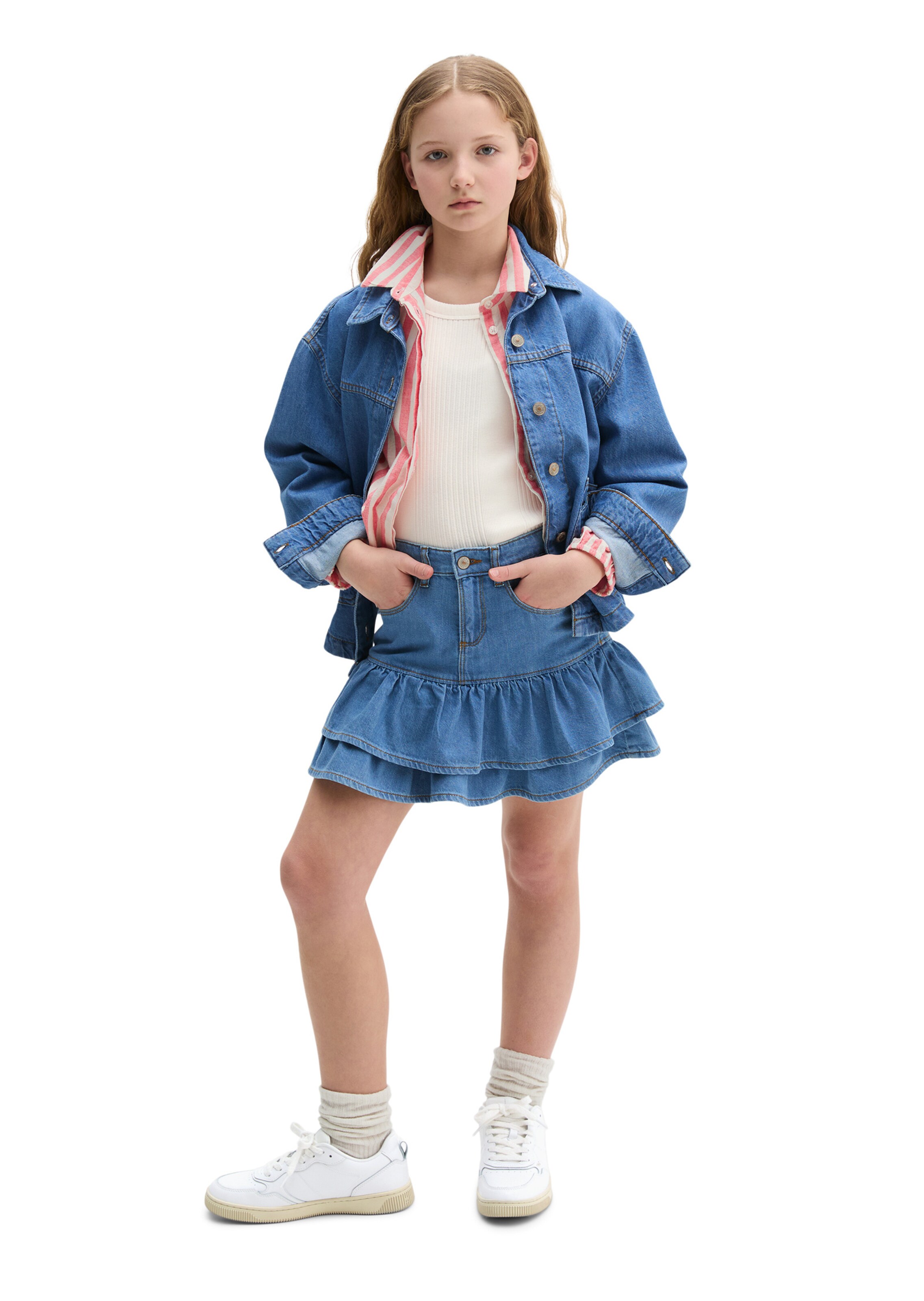 Marc O'Polo Rok in Blauw: voorkant