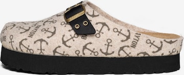 Clogs 'VOLGA' di Bayton in beige: frontale