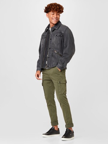 Coupe slim Jeans cargo 'Jaan' REPLAY en vert