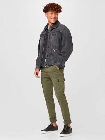 REPLAY Slim fit Cargo Jeans 'Jaan' in Green