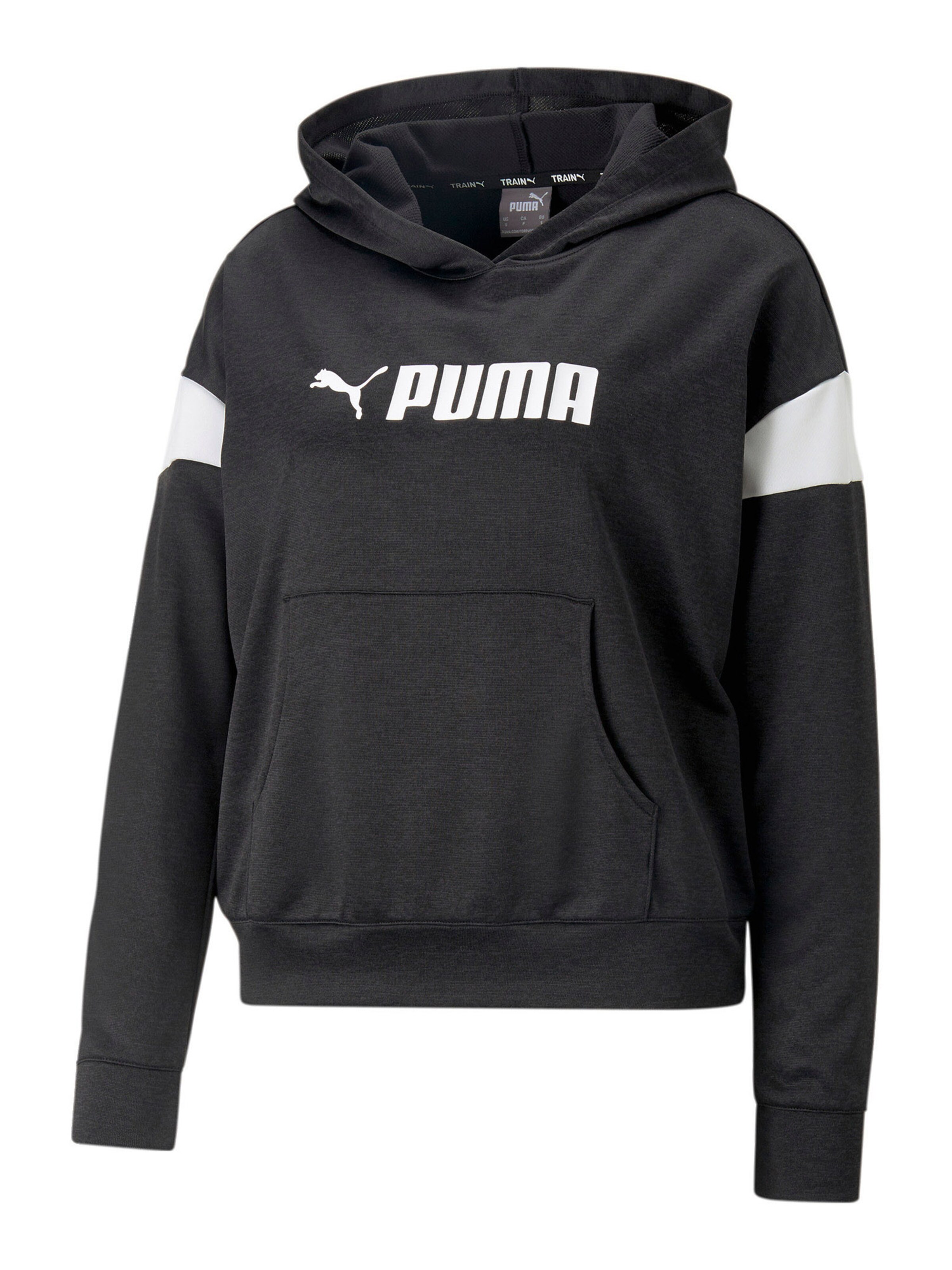 PUMA Sportsweatshirt i sort: forside