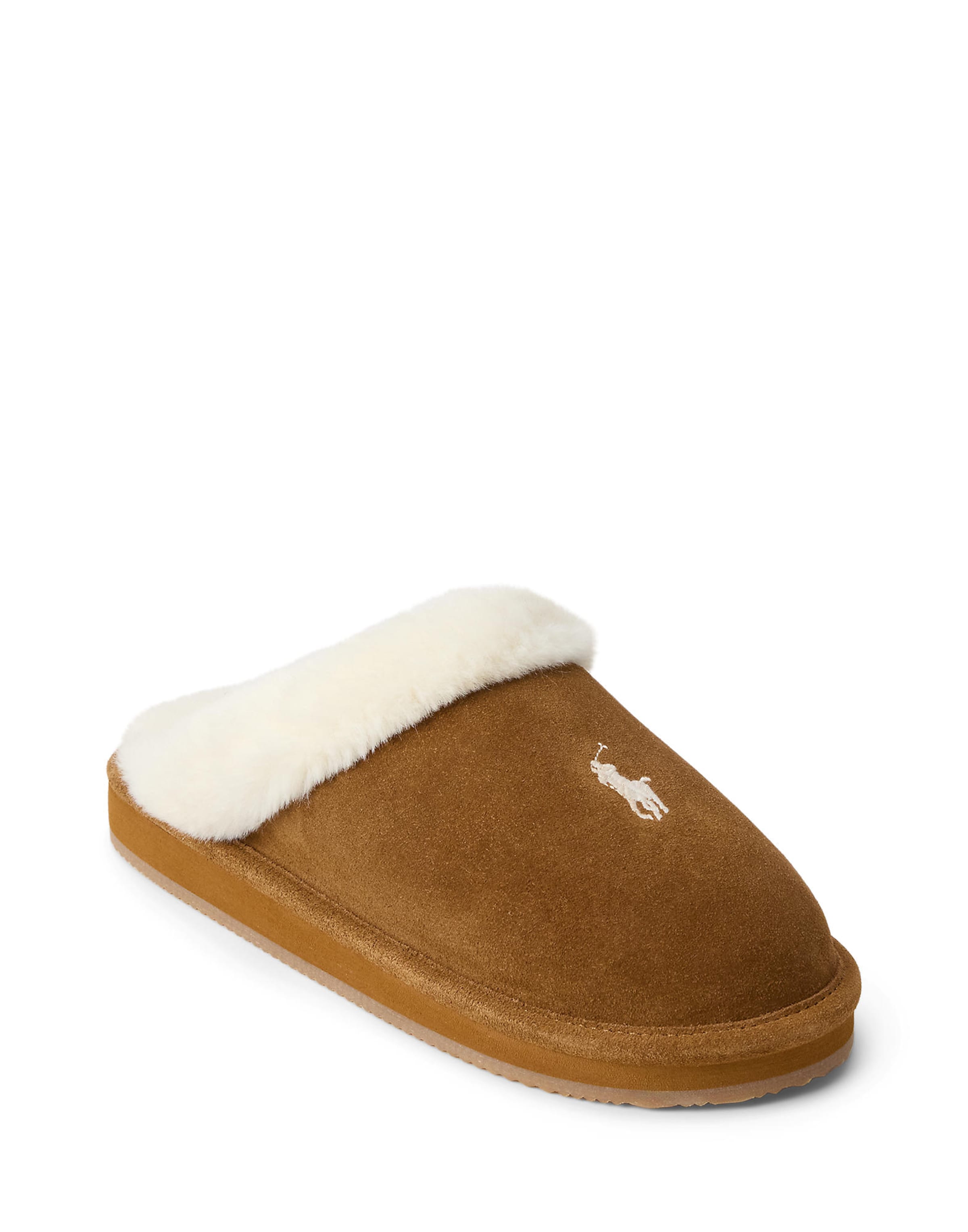 Pantoufle 'KAYLEIGH' Polo Ralph Lauren en beige : devant