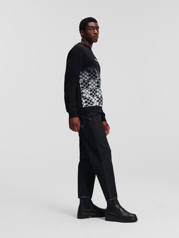 Karl Lagerfeld Sweatshirt 'Check Degrade' in Black