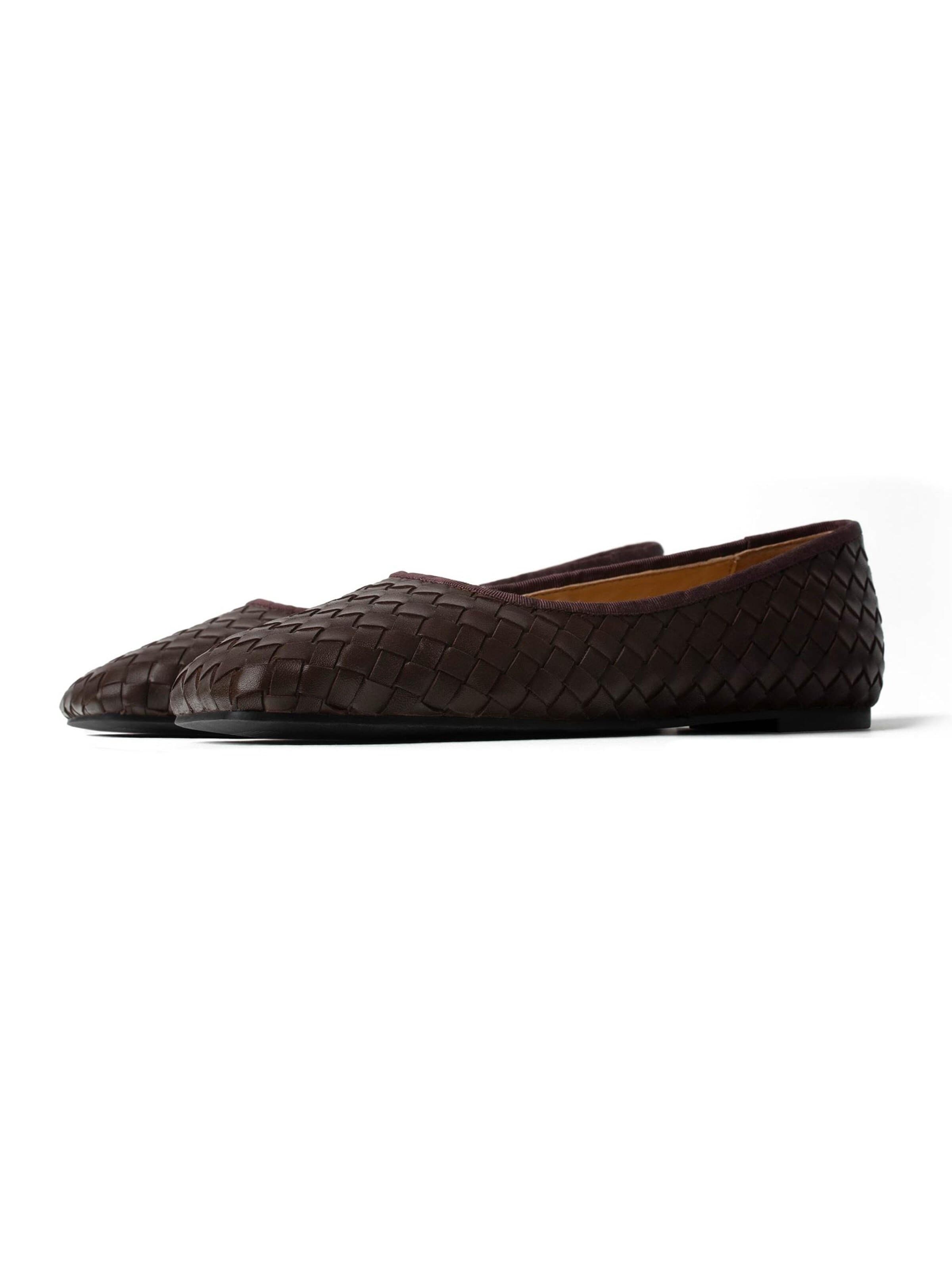 L37 HANDMADE SHOES Slipper 'UNDERNEATH THE BLUSHING SKY' – hnědá