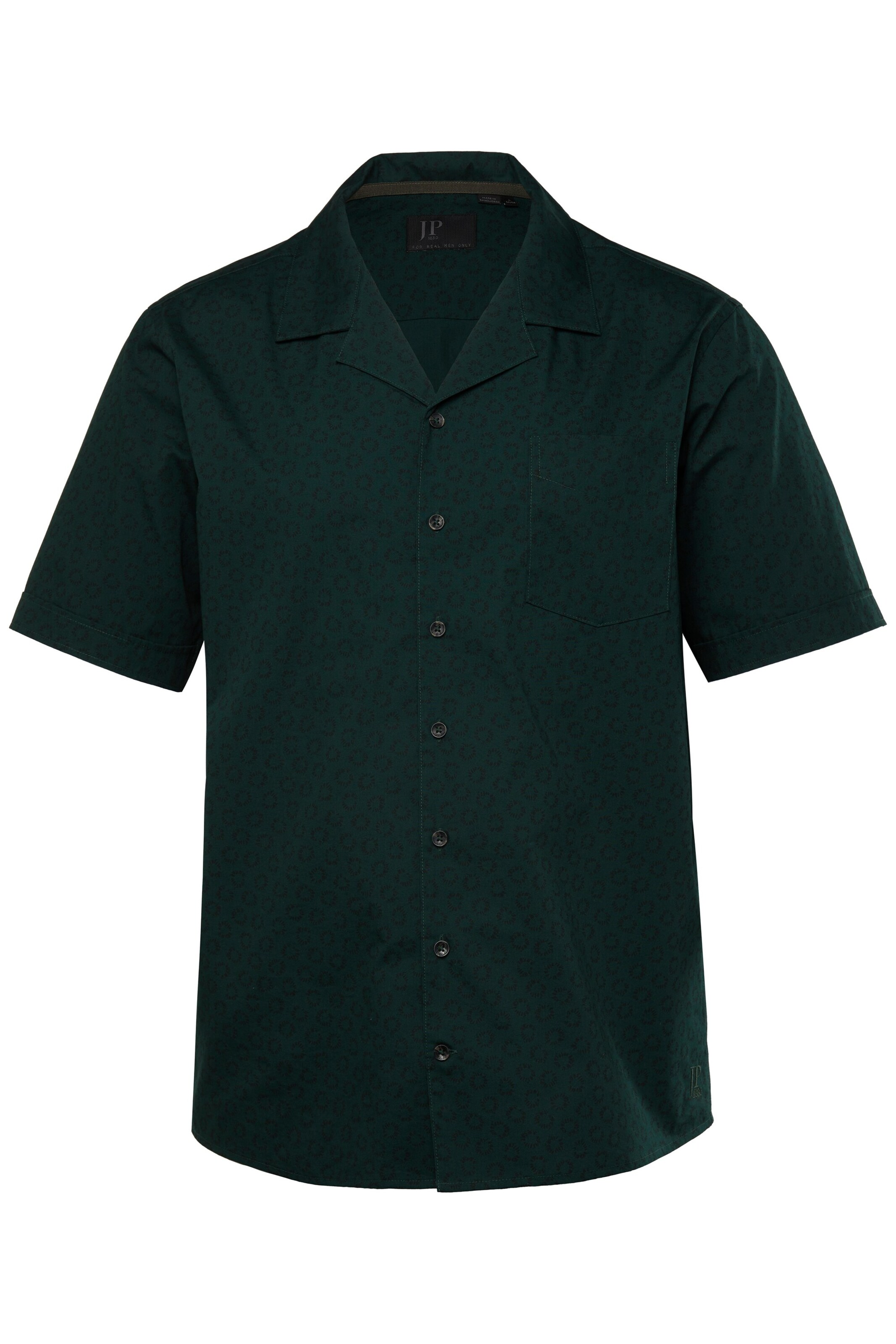 JP1880 Slim fit Overhemd in Groen: voorkant