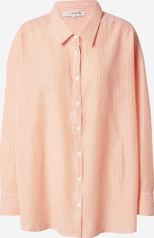 A-VIEW Blouse in Oranje: voorkant