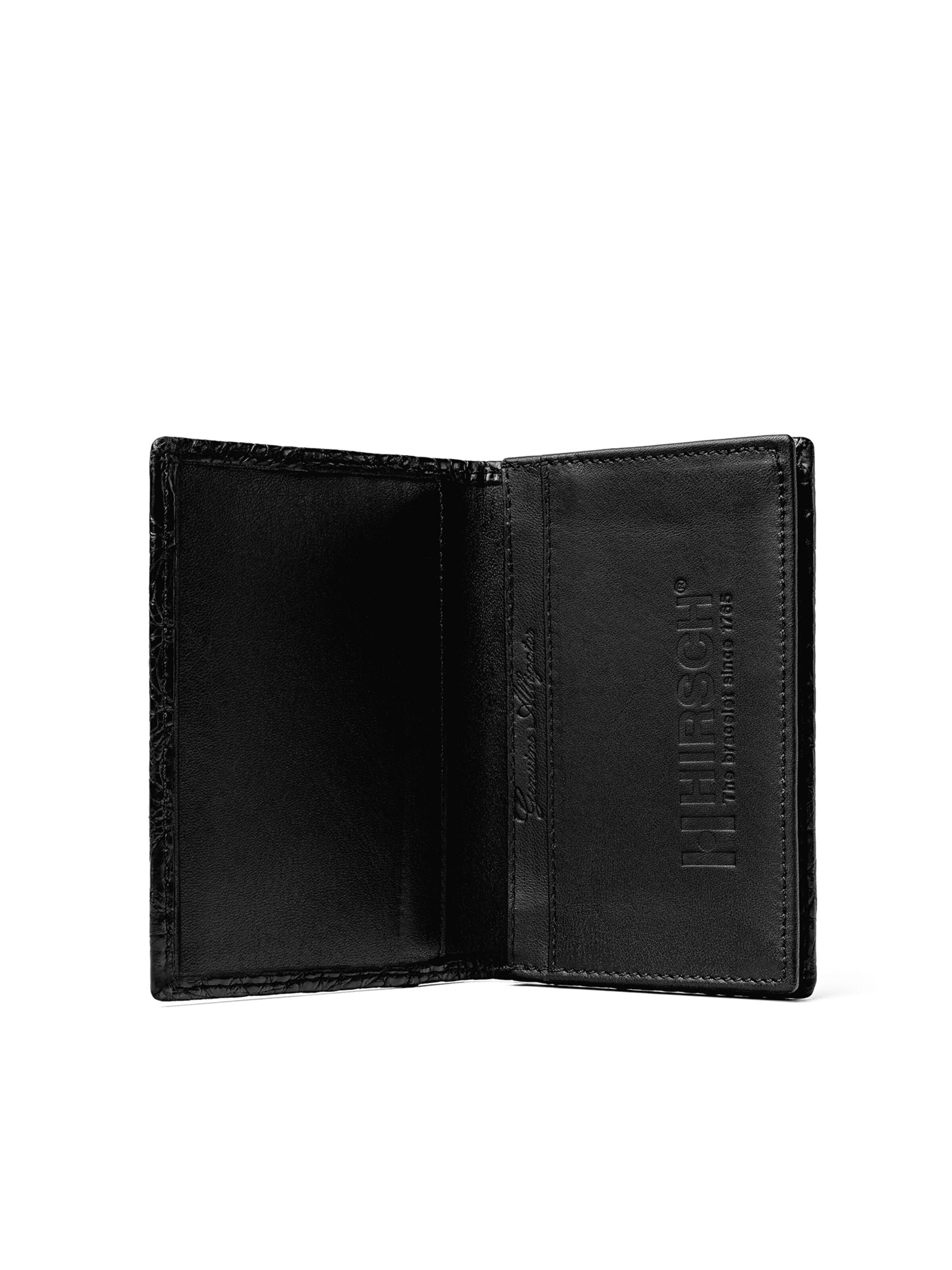 NiMa Atelier Plånbok 'NiMa Cardholder Alligator Mat' i svart