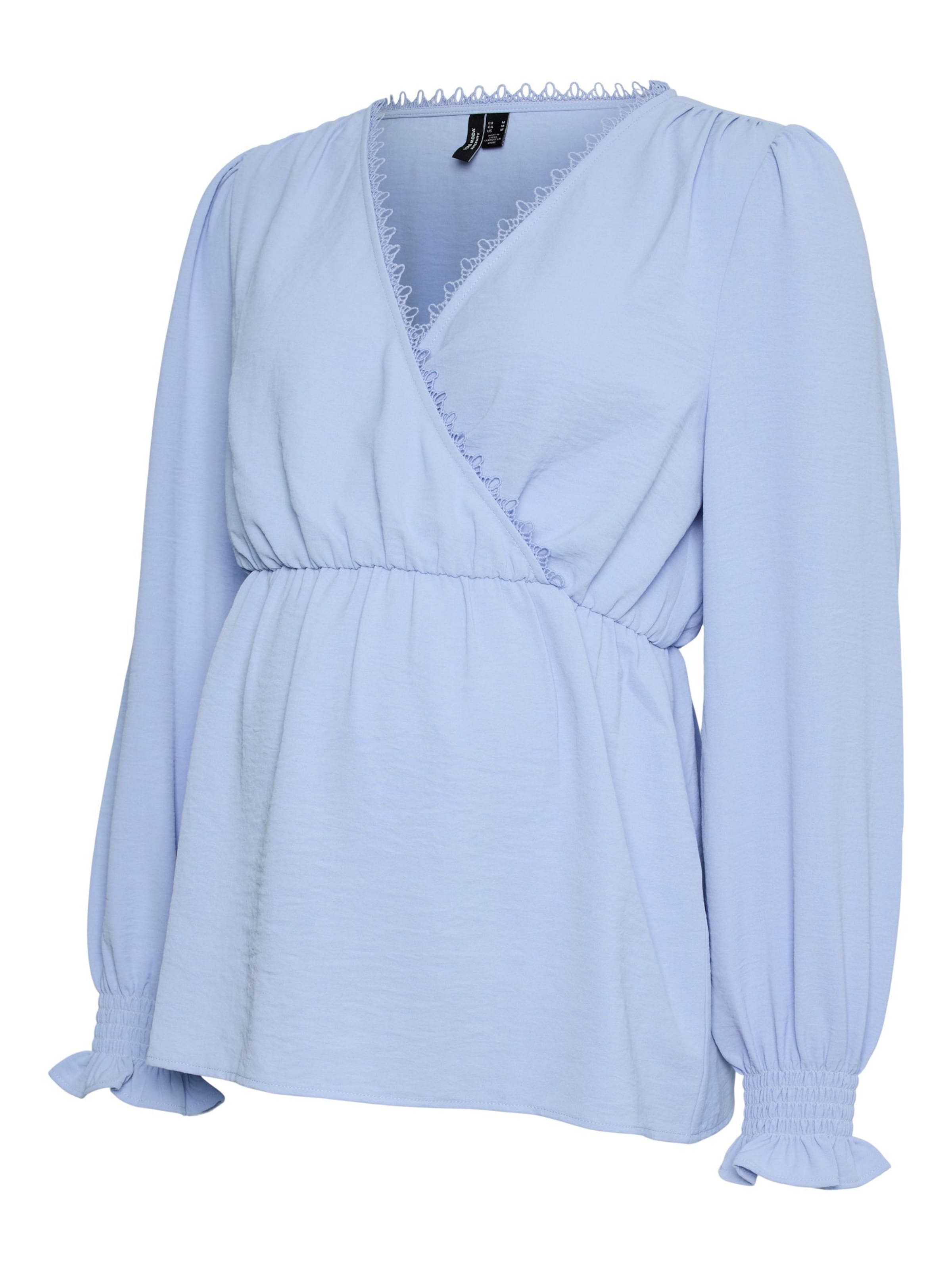 Vero Moda Maternity Blouse in Blauw: voorkant