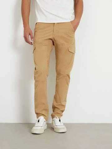 GUESS Slim fit Cargo Pants in Beige