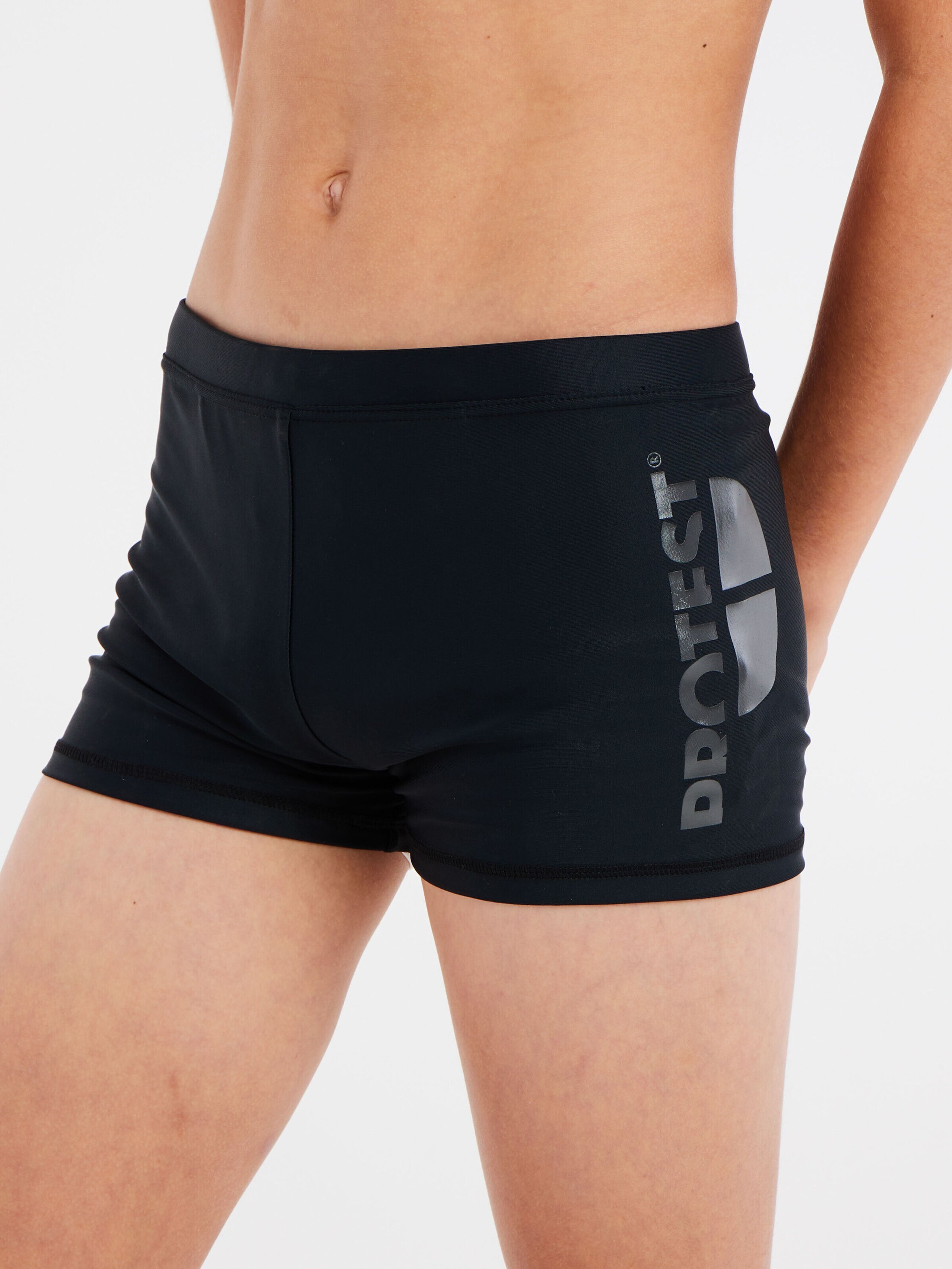PROTEST Badeshorts 'CARST JR'‌ in Schwarz: Vorderseite