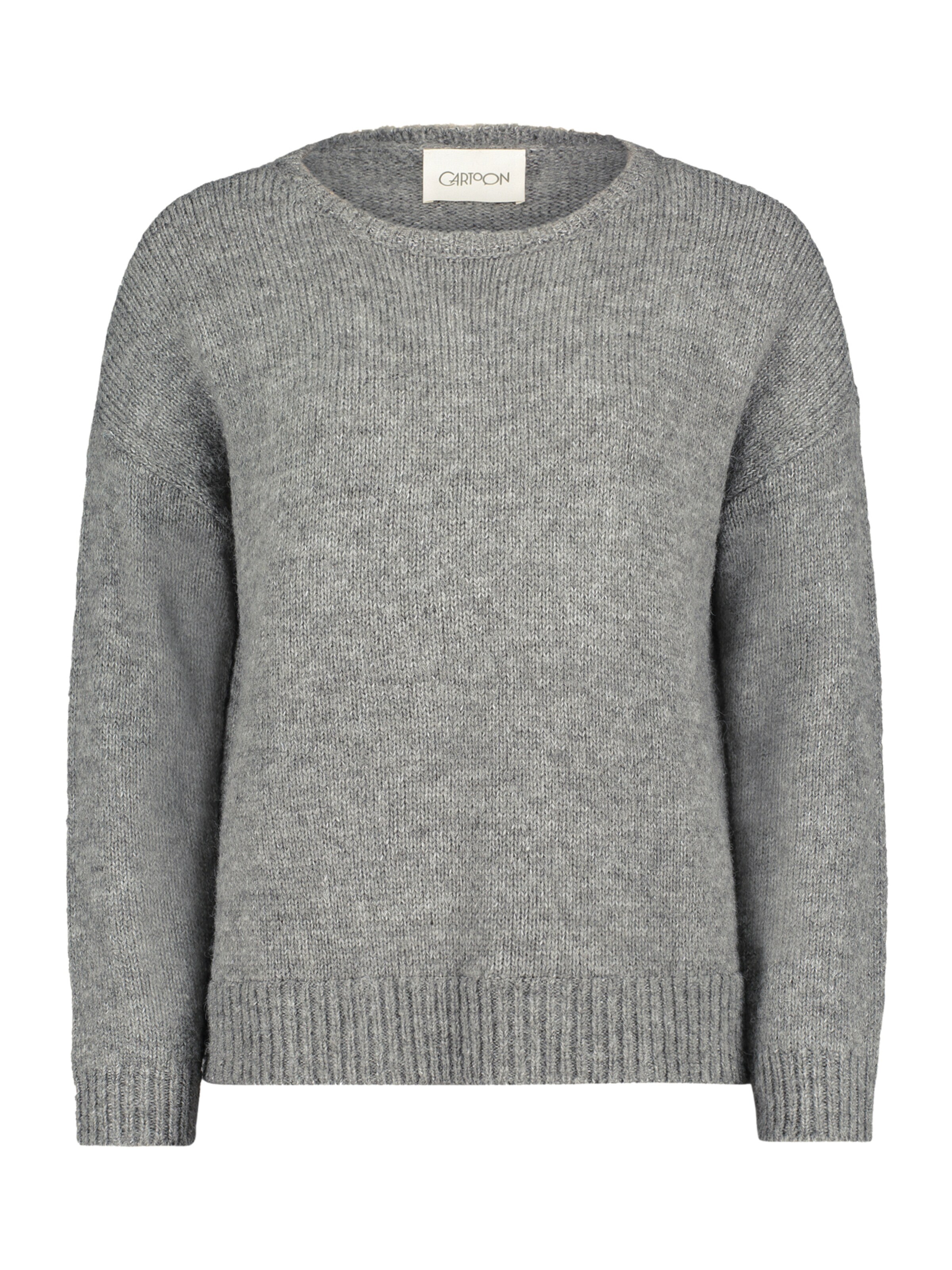Cartoon Sweater in Grey: front