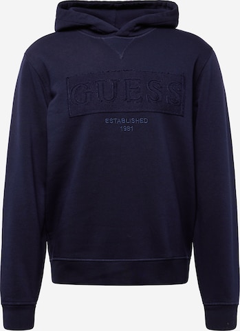 GUESS Sweatshirt 'BEAU' i blå: forside