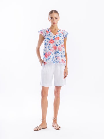 Camicia da donna di Haris Cotton in bianco
