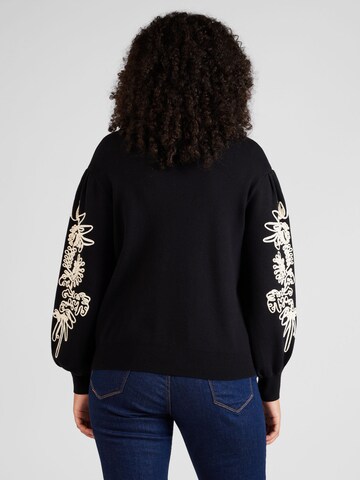 Object Curve Sweater 'JOANA' in Black