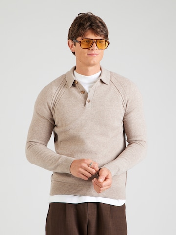 UNITED COLORS OF BENETTON Πουλόβερ σε γκρι: μπροστά