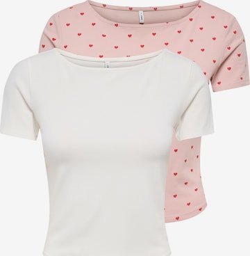 ONLY Футболка 'ONLSUSAN' в Ярко-розовый: спереди