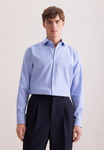 Coupe regular Chemise SEIDENSTICKER en bleu : devant
