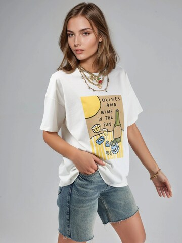 Hiccup - Camisa em branco: frente