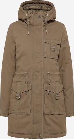 Parka d’hiver DreiMaster Vintage en vert : devant