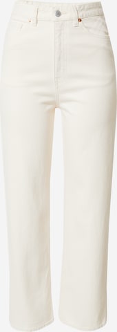Monki Regular Jeans in Wit: voorkant
