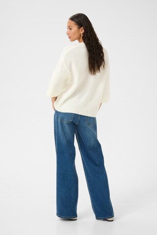 Kaffe Gebreid vest 'Rosie' in Wit