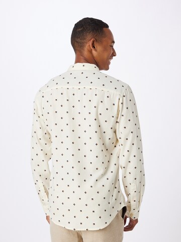 BLEND Regular fit Button Up Shirt in Beige