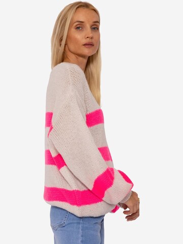 SASSYCLASSY Širok pulover | bež barva