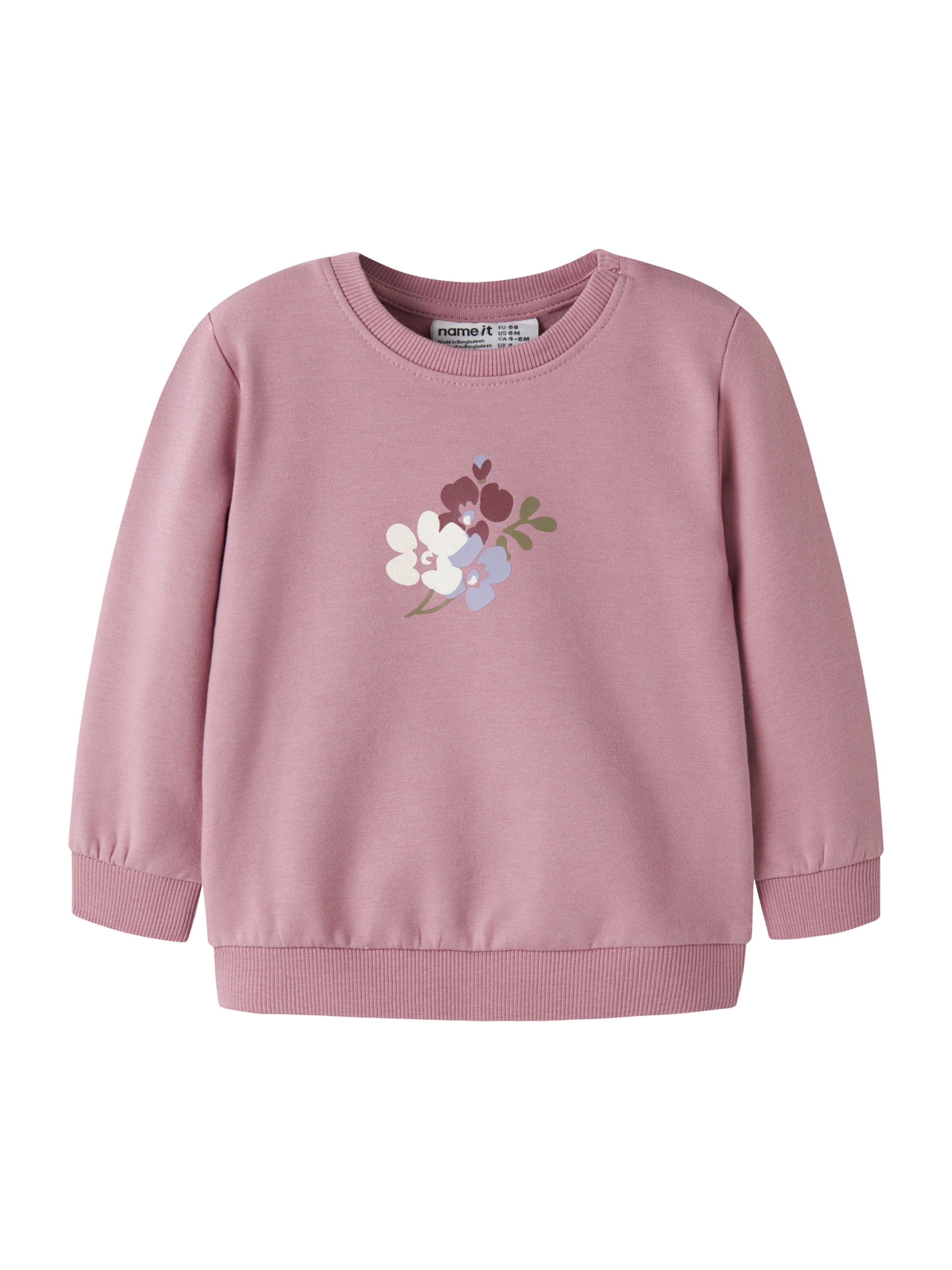 NAME IT Sweatshirt 'NBFVRILLIE' in Lila: Vorderseite
