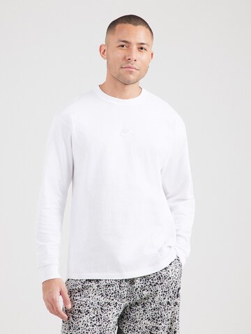 balts Nike Sportswear T-Krekls 'PREM ESS': no priekšpuses