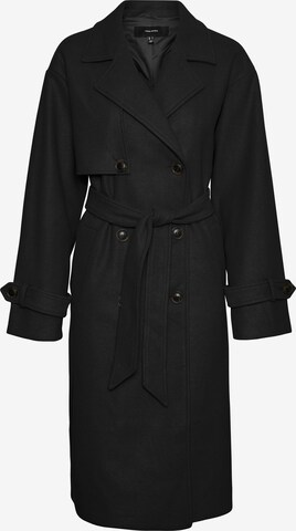 VERO MODA Ανοιξιάτικο και φθινοπωρινό παλτό 'Fortune' σε μαύρο: μπροστά