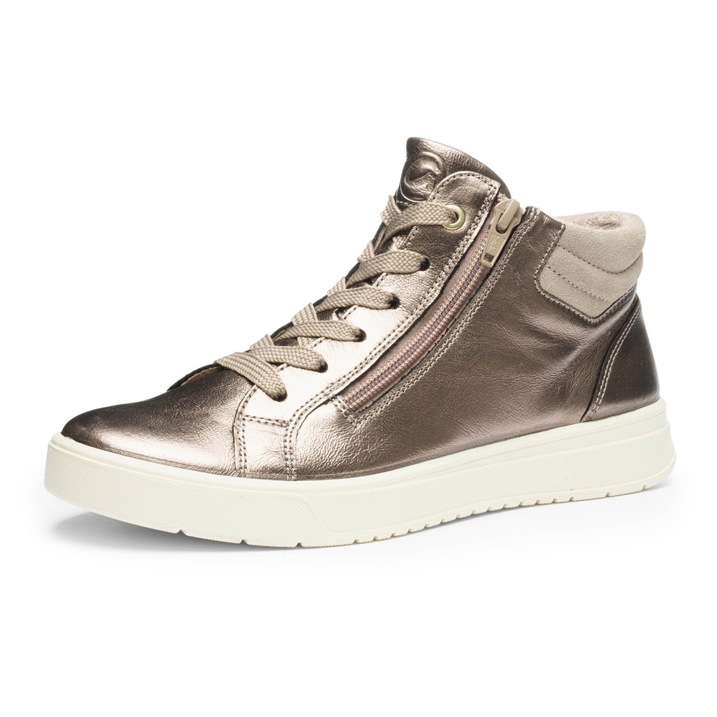 ARA High-Top Sneakers in Beige: front