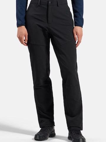 ODLO Slim fit Outdoor trousers 'ASCENT' in Black