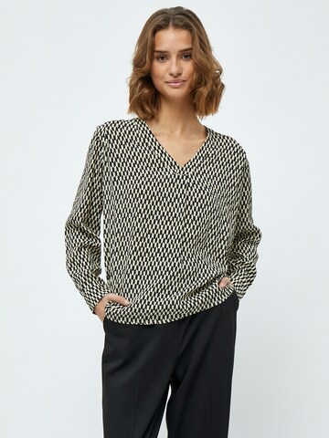 minus Blouse 'Lasina' in Beige: voorkant