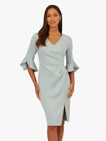 Adrianna Papell Cocktailjurk 'Scuba Faux' in Groen: voorkant