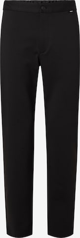 Calvin Klein Big & Tall Regular Trousers in Black: front