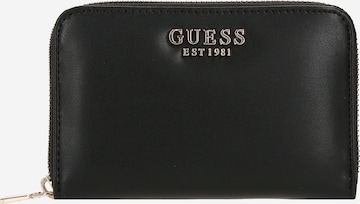 GUESS Wallet 'LAUREL' in Black: front