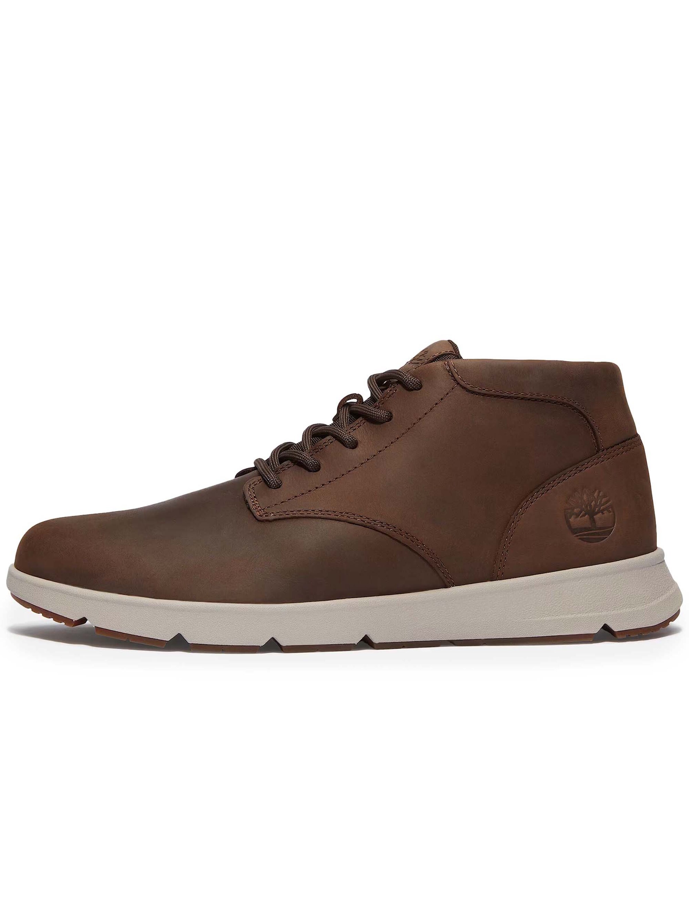 Baskets hautes TIMBERLAND en marron : devant