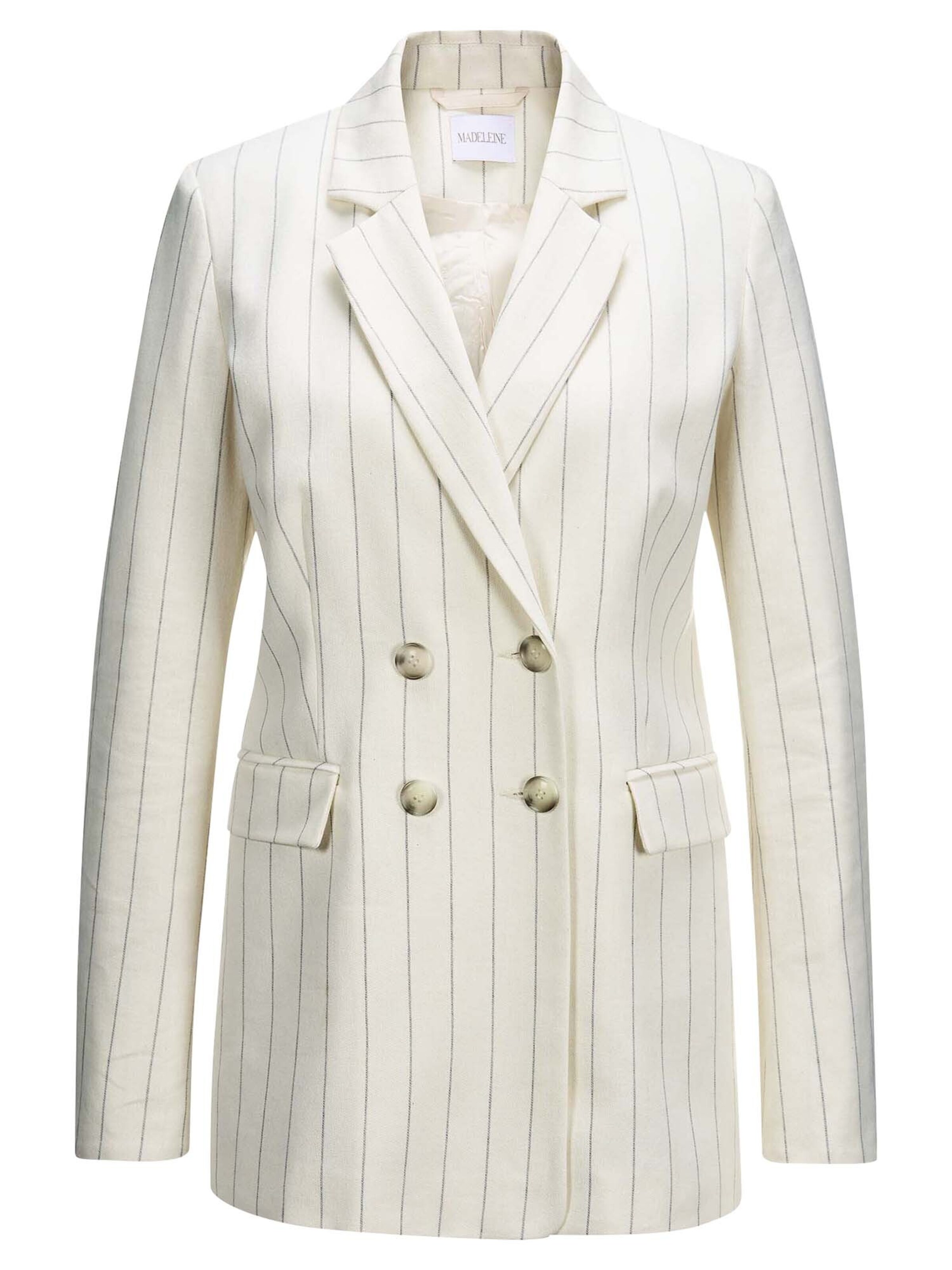 MADELEINE Blazer in anthrazit / perlweiß, Produktansicht