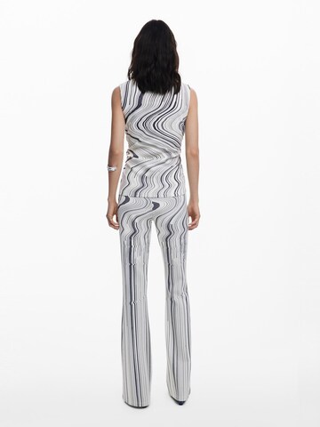 Desigual Wide Leg Housut värissä valkoinen