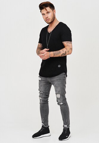 behype Slim fit Jeans 'Dino' in Grey