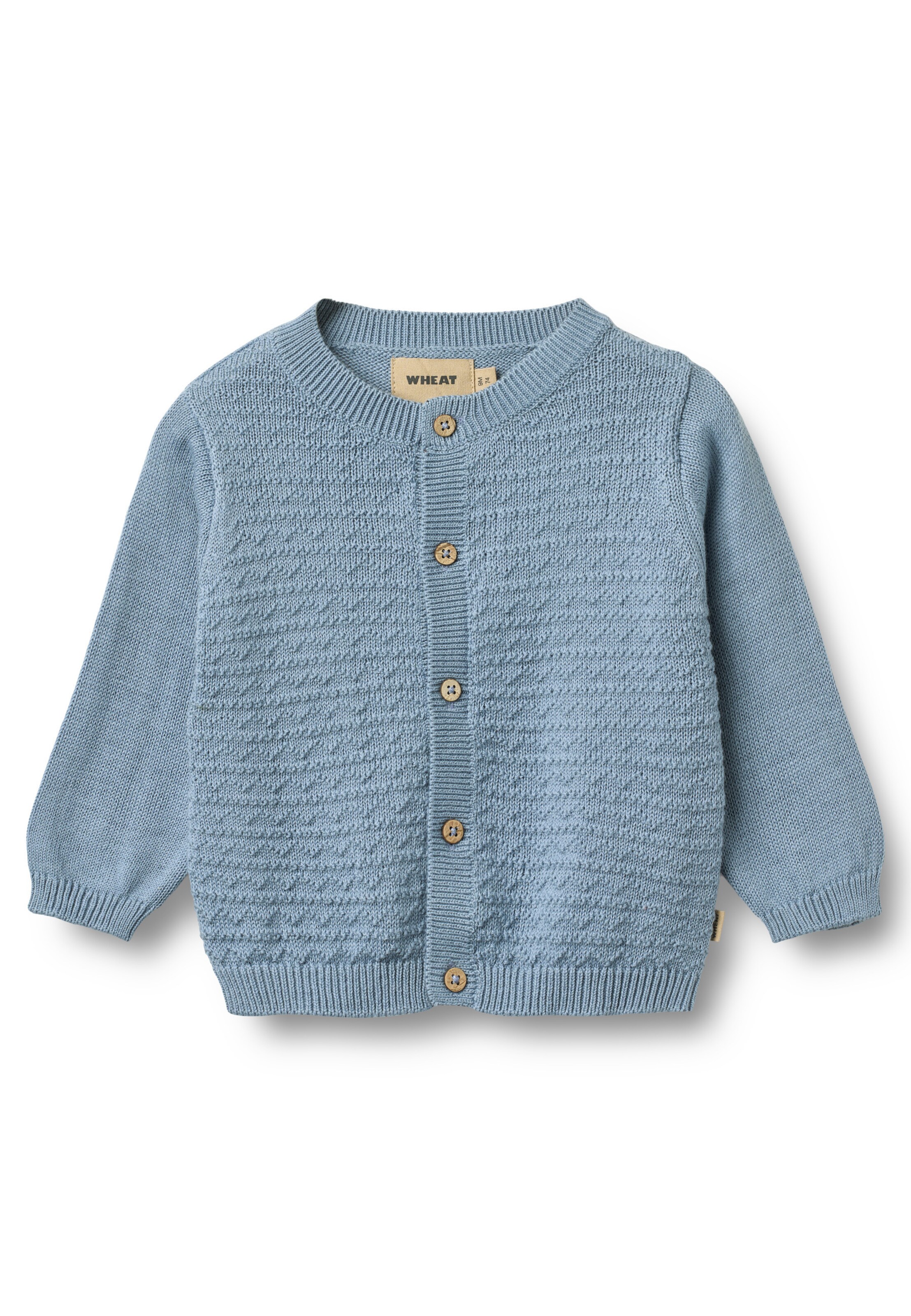 WHEAT Pletená bunda 'Björn' – modrá: přední strana