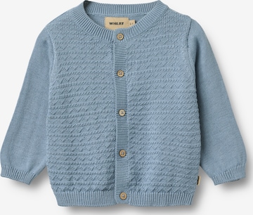 WHEAT Pletená bunda 'Björn' – modrá: přední strana