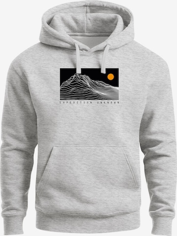 Neverless Sweatshirt 'Expedition Unknown' in Grey: front