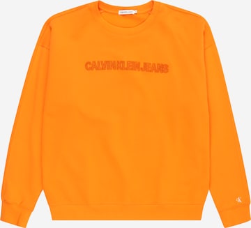 Sweat Calvin Klein en orange : devant