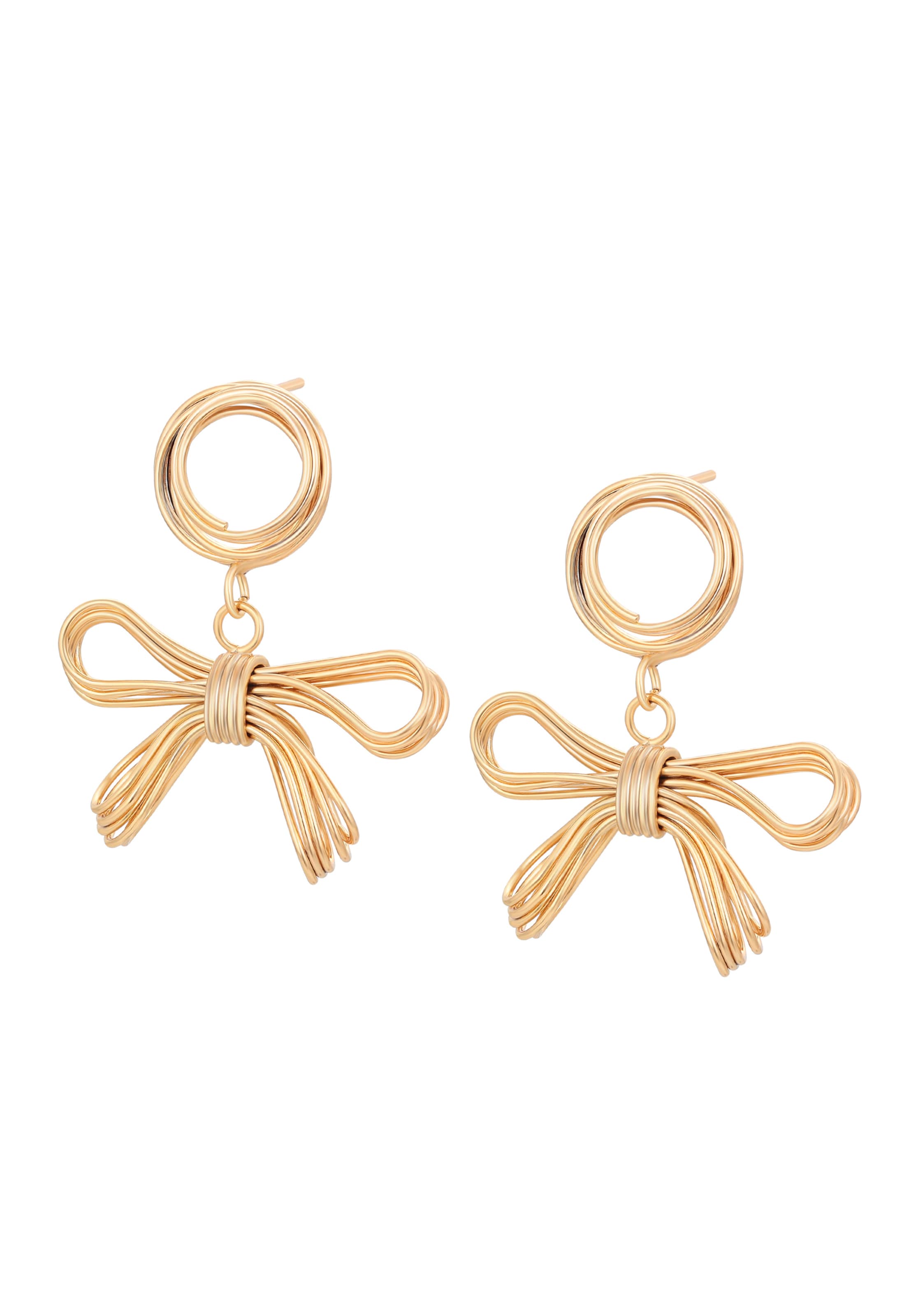 faina Earrings in Gold: front