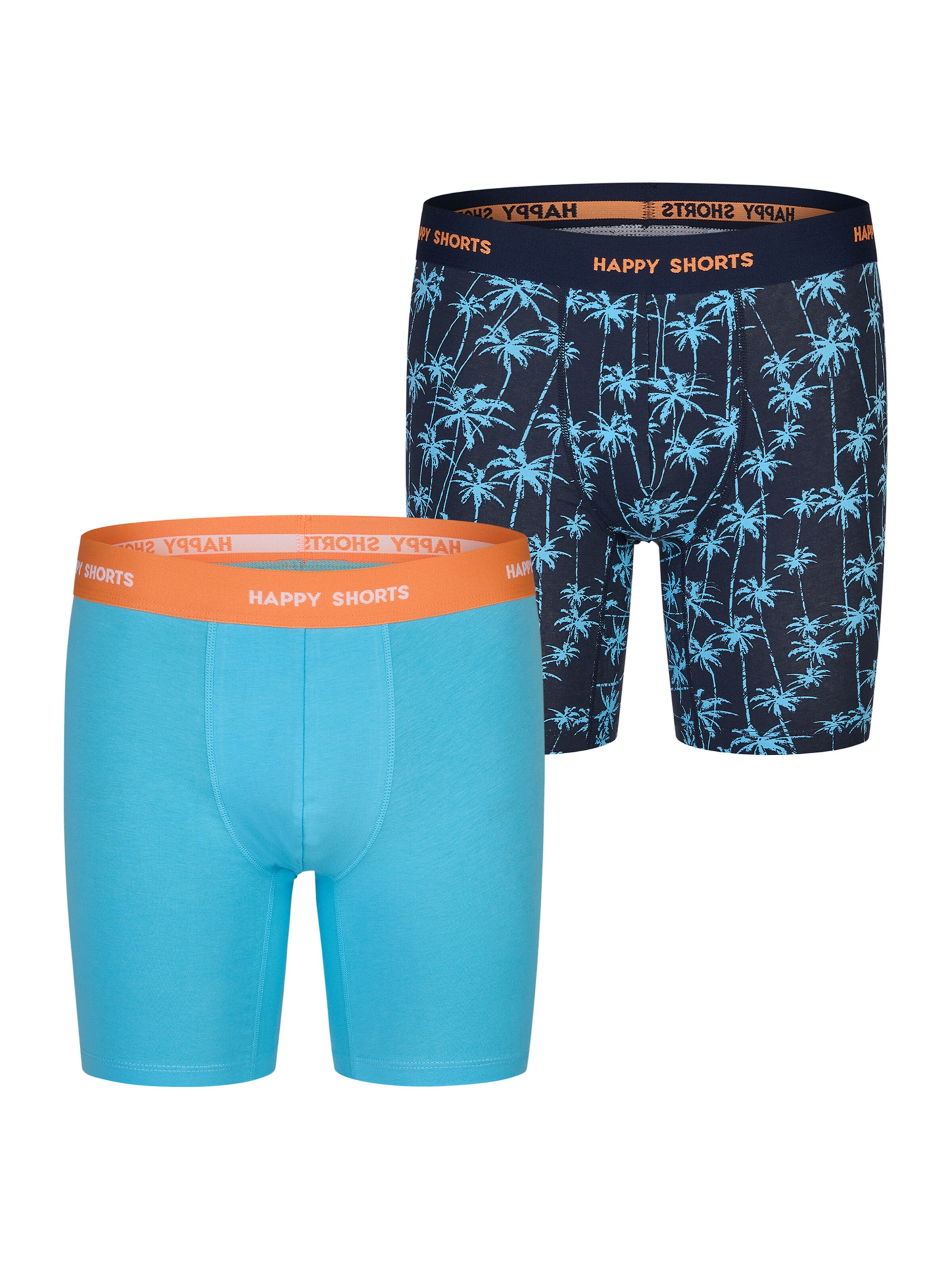 Boxers ' Jersey Boxer Briefs ' Happy Shorts en bleu : devant